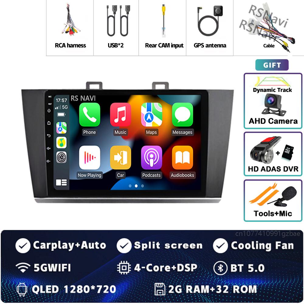 Android 14 Carplay Car Radio For Subaru Outback Legacy 2015 2016 2017 2018 Multimedia Video Player Navigation GPS Stereo 2Din BT