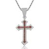 Fashion Men Women Hip Hop Cross Necklace Iced CZ Inlaid Bling Chain Trendy Daily Party Statement Pendant Jewelry