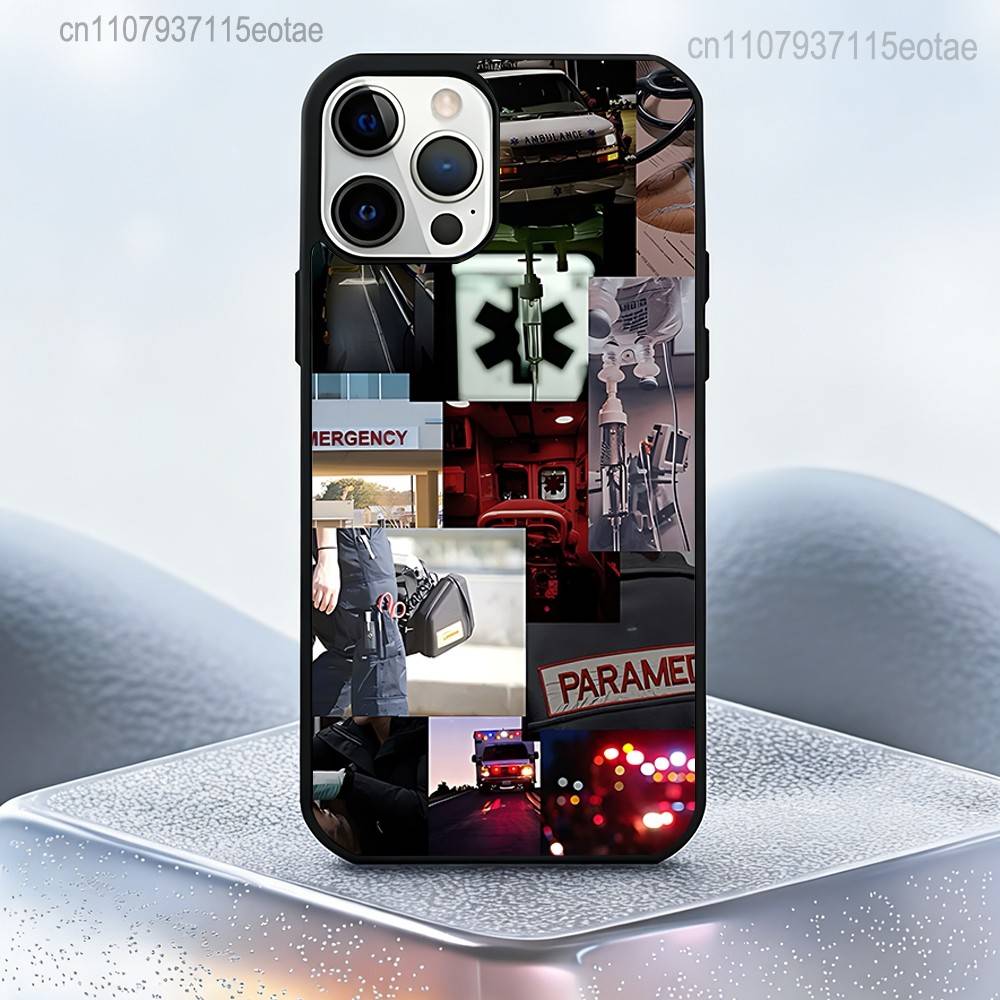 

Магнитный чехол для телефона с логотипом скорой помощи EMT EMS Для IPhone 14 16 17 13 12 11 15 Pro Max Plus Для беспроводной зарядки Magsafe iPhone11PRO