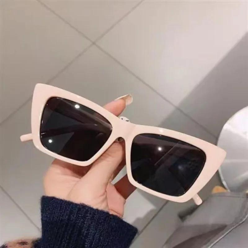 

INS Vintage Cat Eye Sunglasses Women Square Small Frame Retro Shades Fashion Designer Sun Glasses Female Brand Oculos De Sol