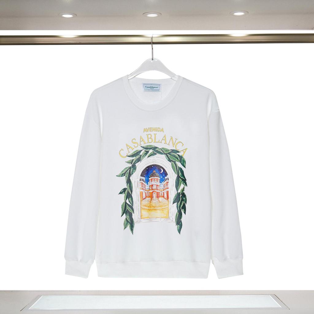 Casablanca Autumn/Winter Celebrity Round Neck Hoodie with Letter Logo Print