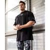 European and American Loose Male Brother Casual Muscle Cotton Short Sleeve