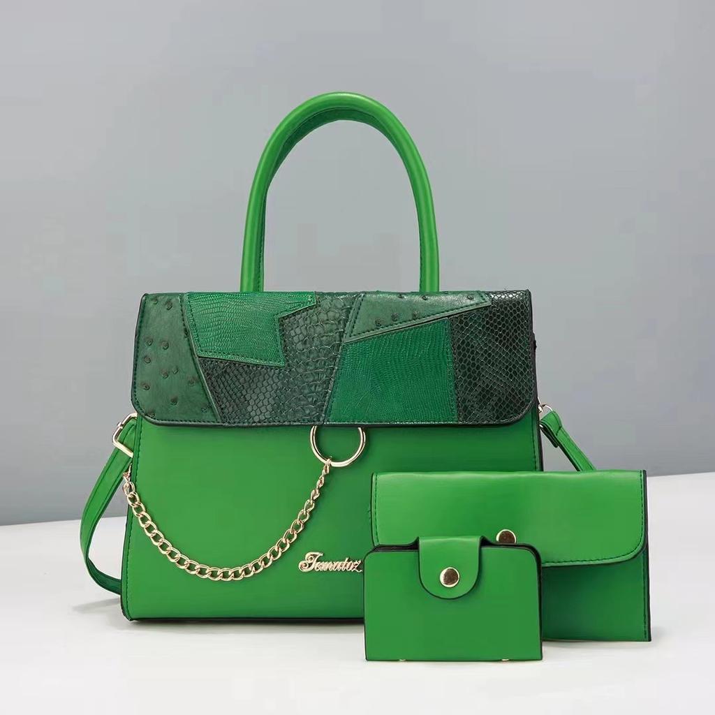 Assemble Three High-end Women's Handbags  Versatile Large-capacity Trendy Chain Accessory Bags