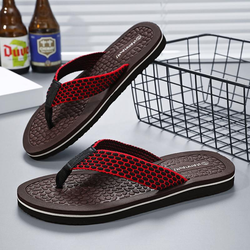 Flip-Flops For Men Summer Anti-Skid Breathable Home Outdoor Comfortable Slippers Daily Casual Regular Flip-Flops