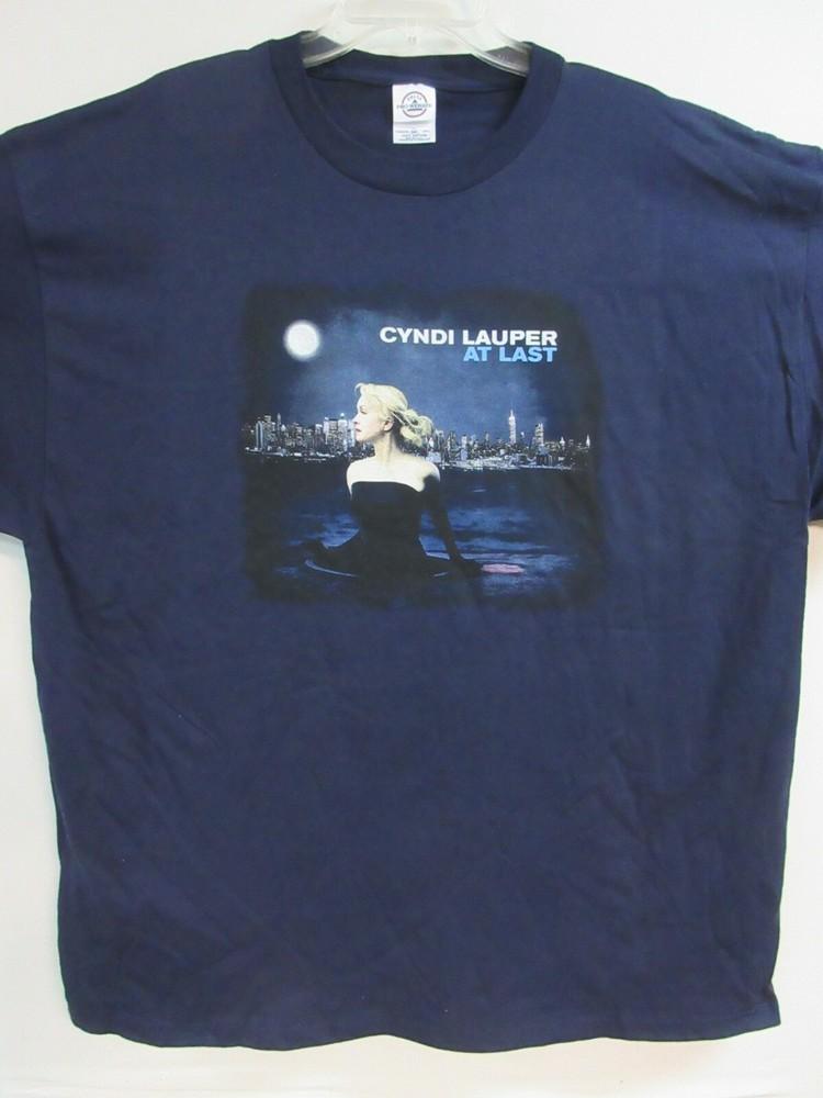 

CYNDI LAUPER OFFICIAL MERCH AT LAST BAND CONCERT MUSIC LARGE Unisex T-Shirt XXXXL
