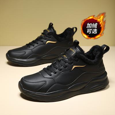 Χειμερινά Ανδρικά Αθλητικά Παπούτσια Αναπνεύσιμα Ζεστά Δερμάτινα Παπούτσια Πεζοπορίας Τρεξίματος με Γούνα Εξωτερικού Χώρου Ελαφριά Αντιολισθητικά Ανδρικά Παπούτσια Χιονιού Αθλημάτων