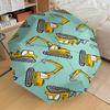 Construction Vehicle Print Umbrella Automatic Opening&Closing,Portable 3 Fold Design,8 Rib Iron Frame Outdoor Umbrella,Perfect Gift f