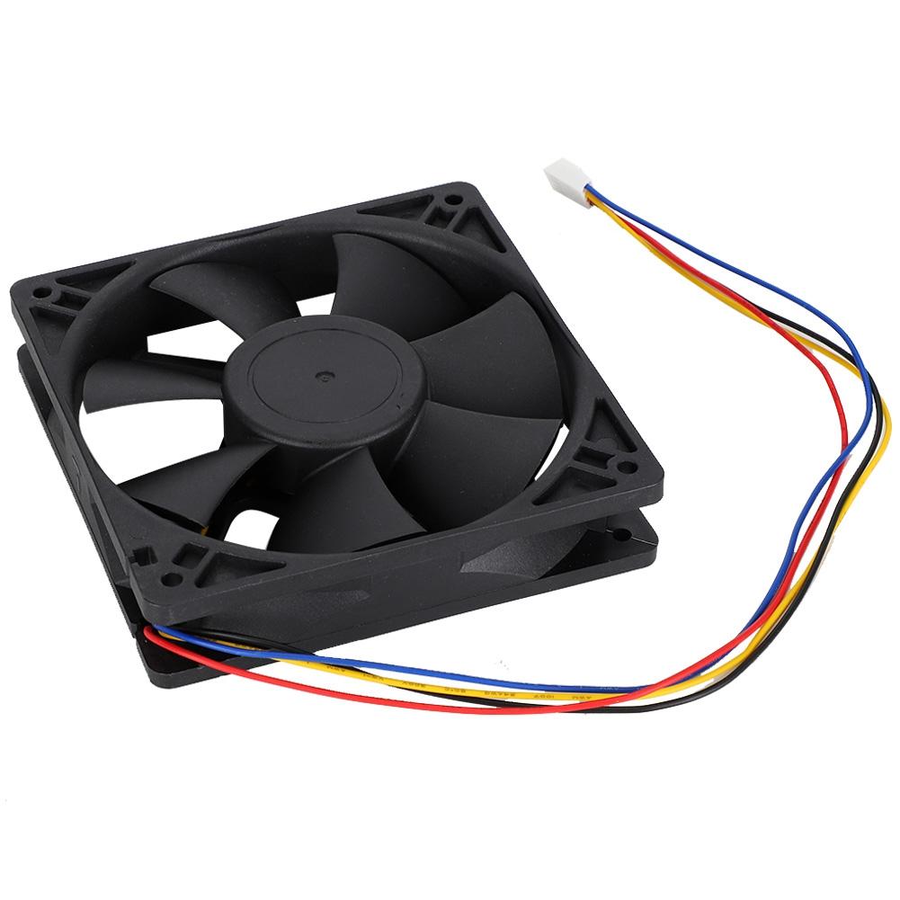 12V 0.8A 4Pin PWM Automatic Speed Control Plastic Blades Cooling Fan (SHLF1212PHE 15)