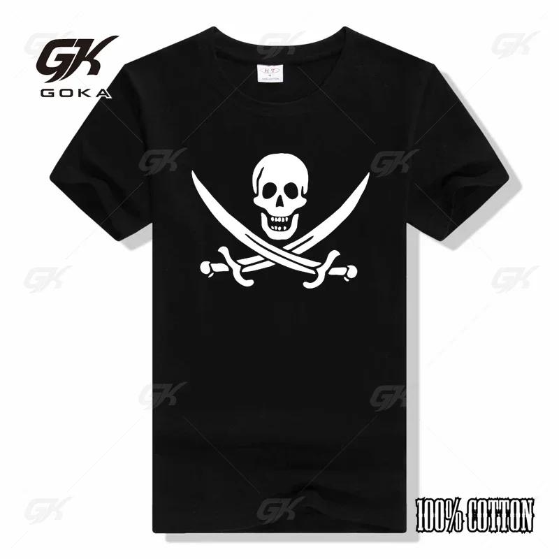 Calico Jack Sword Pirate Flag Jolly Roger Graphic TShirt Jolly Roger Pirate Flag t shirt sublime t shirt Short Sleeve t shirt S