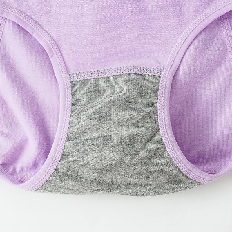 Ropa interior menstrual con cinturón de encaje de cintura media para mujer, bragas menstruales, ropa interior antifugas laterales agrandadas