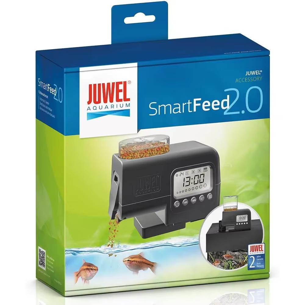 Intelligent Feed 2.0 Advanced Automatic Fish Feeder Digital LCD Timer Plastic 500L Rectangle Living Room Box Electronic чёрный