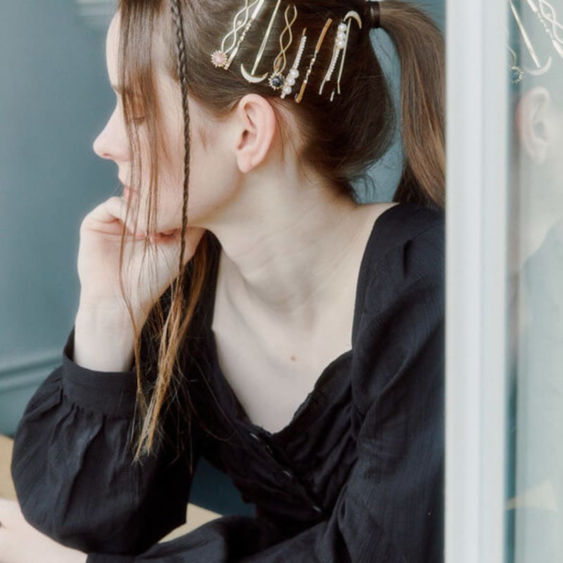 Luvinball Sun&Moon Snowball Hairpin SET