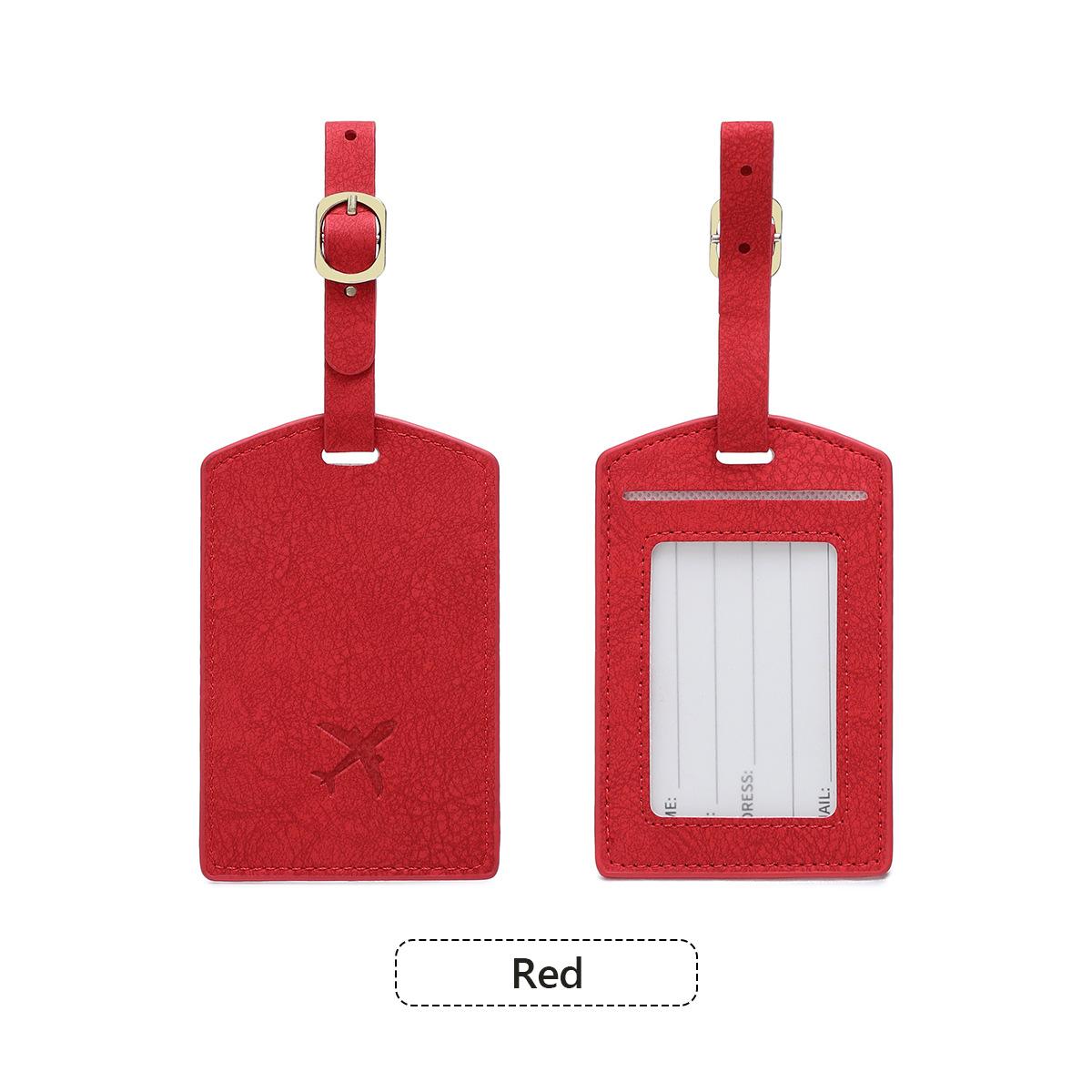 

New luggage tag Travel boarding pass Luggage tag Anti-loss name card Luggage tag червоний