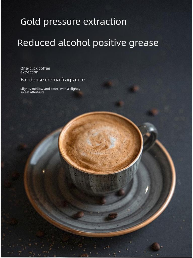 Compact Wireless High-Pressure Portable Coffee Maker for Capsules and Ground Coffee