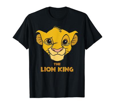 Disney Lion King Young Simba Portrait & Title Logo T-Shirt