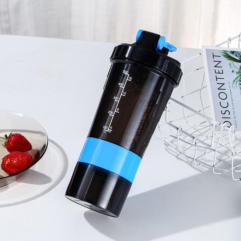 Unisex Sports Shaker Bottle - Protein Mixer & Gym Water Bottle for Outdoor Fitness