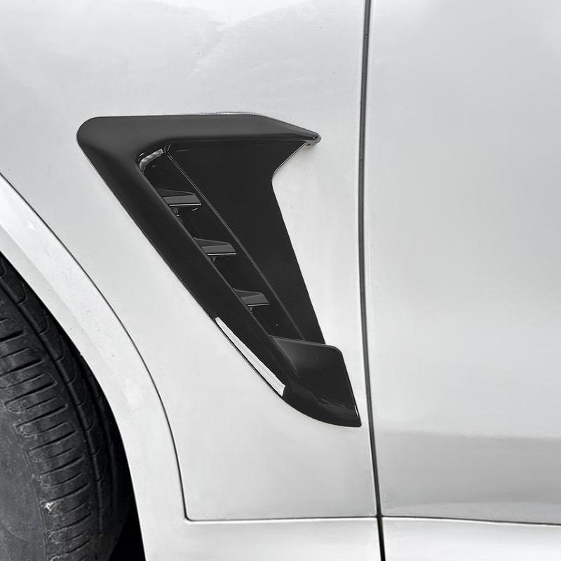 1 Coppia Decorazione Trim Sfiato Laterale Auto Sinistro Destro Copertura Sfiato Aria Laterale Parafanghi Auto Adesivo Decorativo per BMW X3 G01 X4 G02 M Sport 2018+