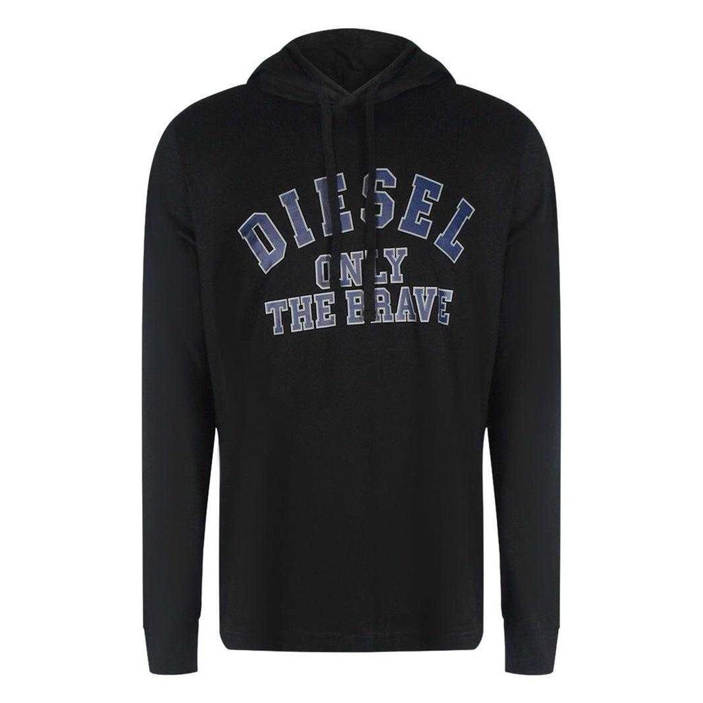 Diesel Mens Only The Brave Logo Hooded T-Shirt