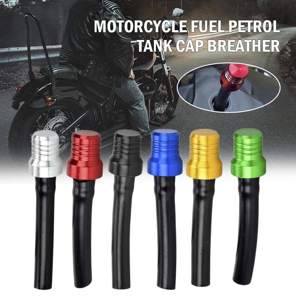 Motorcycle Gas Fuel Cap Single One-Way Valves Vent Breather Hoses Tubes For Motocross ATV Quad Dirt Pit Bike Fuel Tank Breather