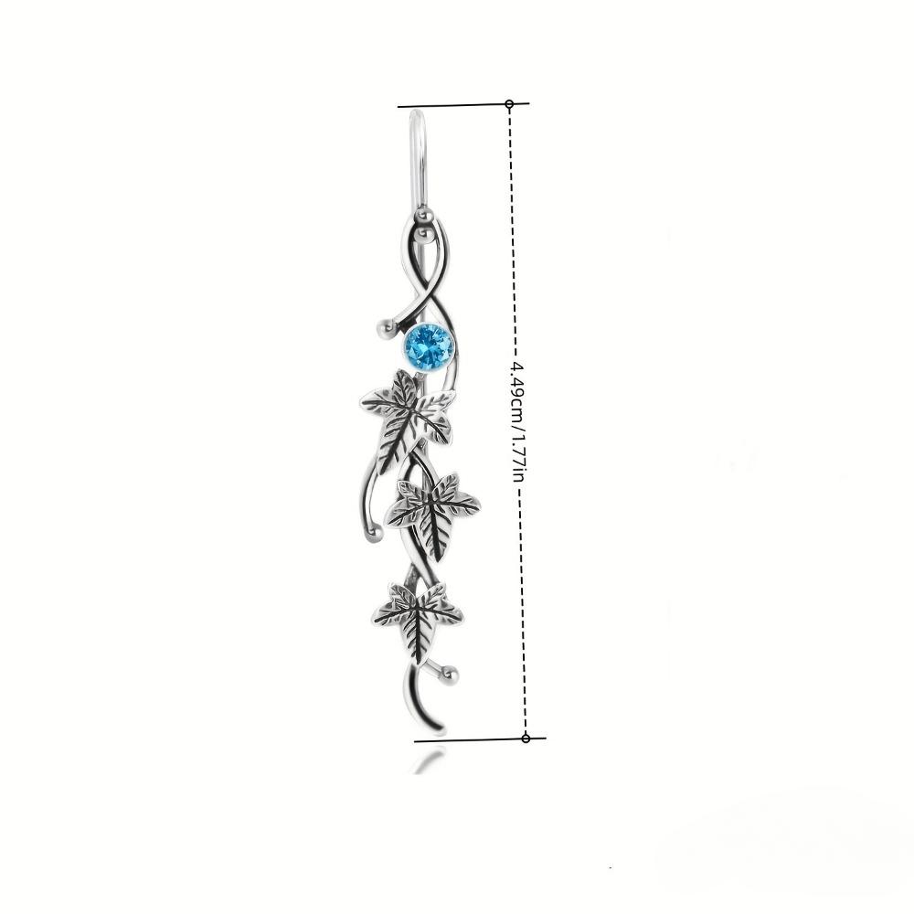 Ivy Plant Dangle Earrings - Elegant greenery-inspired jewelry, a lightweight gift for nature lovers.
