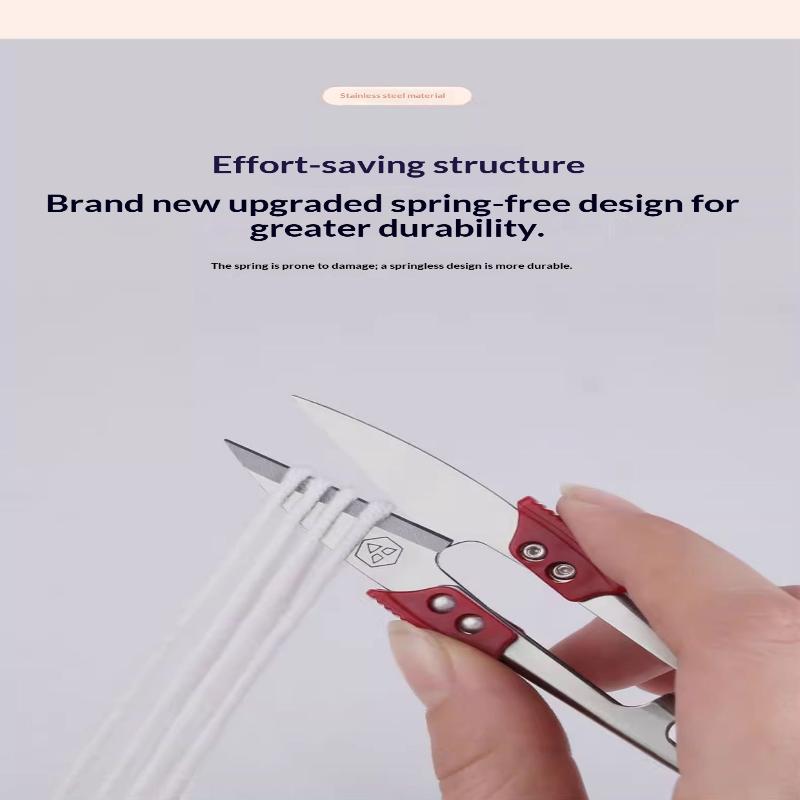 3/6Pcs U Thread Scissors Stainless Steel Yarn Shears Cutting Sewing Scissors Cross Stitch Scissors Embroidery Shears Clippers