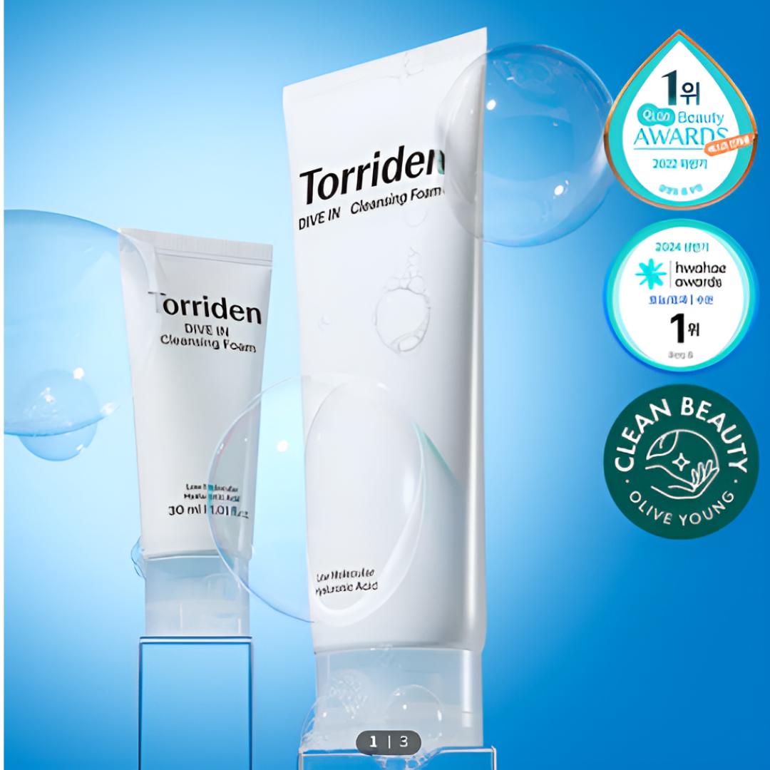 

[TORRIDEN] Dive-In Low Molecular Hyaluronic Cleansing Foam Set 150 ml (+ 30 ml)