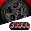4PC Car Wheel Center Emblem Sticker Hub Cap Badge Decals For Mitsubishi Eclipse Lancer Outlander Pajero ASX Colt I200 Delica Ex rlvc25