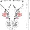 Mother's Day Heart Keychain & Pendant: Best Friend Stainless Steel Mood Necklace Gift