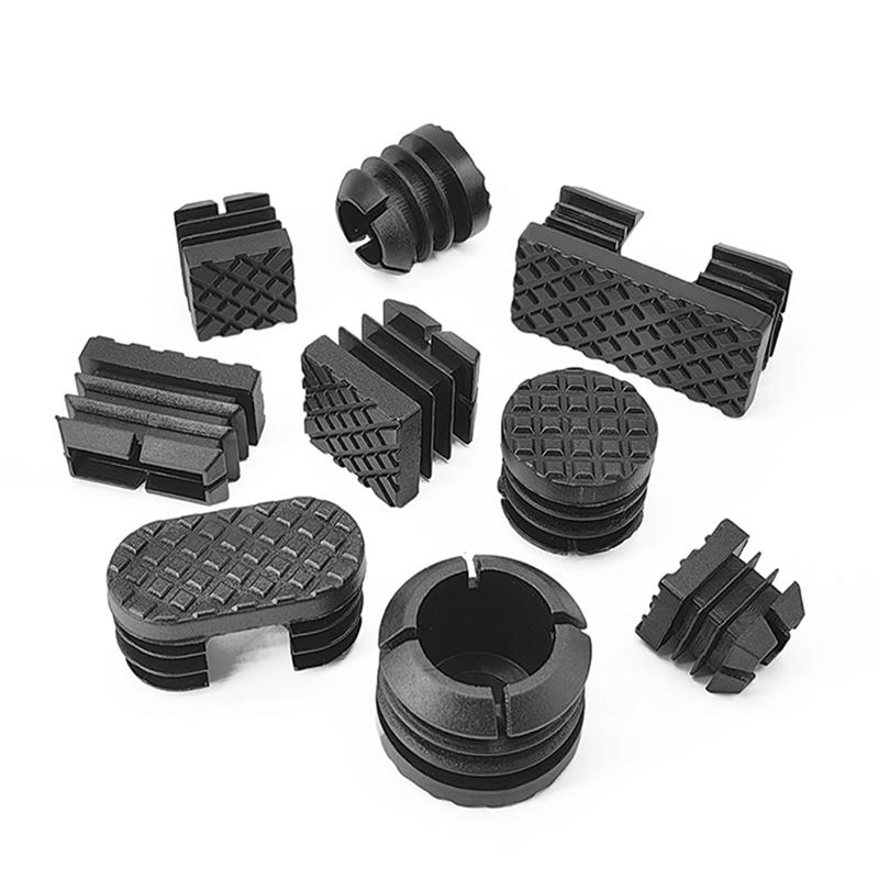 1 Stück 16~60mm Schwarzer Quadratischer/Ovaler/Runder Kunststoff Stopfen für Rohr Innenhülse Stopfen Stöpsel Tisch Stuhl Fußpolster XL-C-D Rohrstopfen