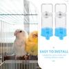 2Pcs Bird Waterer Automatic Bird Cage Water Feeder Sturdy Easy Clean Plastic Water Dispenser for Parrots Parakeets Hamsters