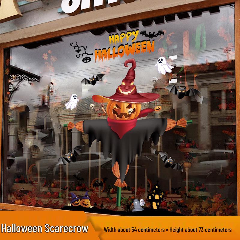 Halloween Window Cling Stickers for Kindergarten & Store Decor