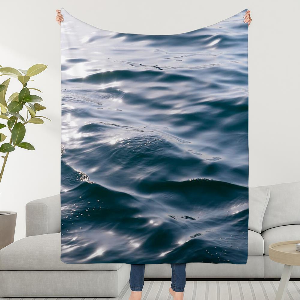 Blanket Throw Super Cosy Plush Living Room Sofa Surface Couch Sea Childish Shimmering Birthday Gifts