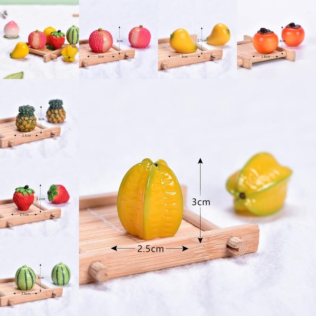 Adorable Cartoon Resin Miniature Fruits For Diy Decor And Craft Projects