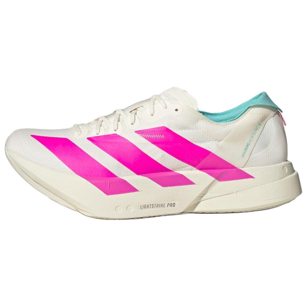 Adidas Adizero Adios Pro 4 Limited Edition Carbon Pillar Comfortable Durable Marathon Racing Running Shoes Men Running Shoes White Bright-Pink KJ3873
