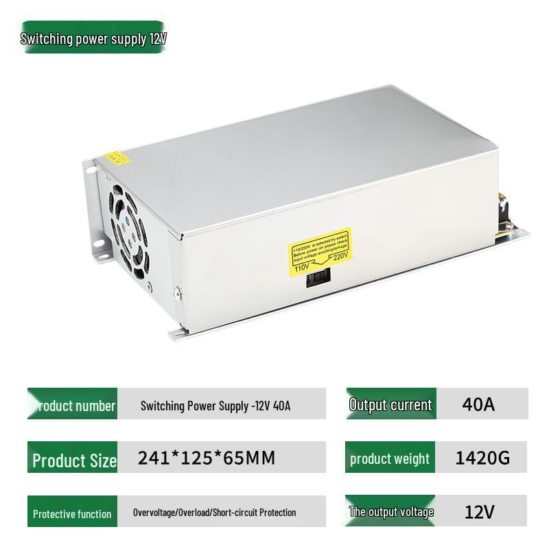 12V LED Switching Power Supply for Strip Modules and Security Monitoring