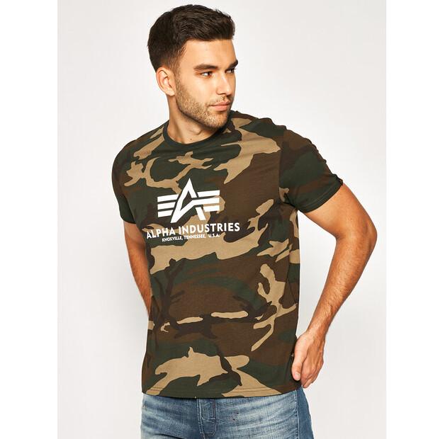 Футболка Alpha Industries Basic T-Shirt Camo EU M