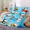 1pc Snoopy Dreams Woodstock Flannel Blanket,Ultra Soft Warm Plush Throw for Home Bedroom Bed Sofa Cover Camping Picnic gift Y72433