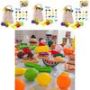 Colorful Kitchen Toys For Learning Fruits And Vegetables Soft Rubber Pretend Play Set