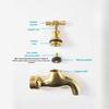 1pc High Quality Brass Slow Boiling Faucet, Male Thread Bronze Antique Brass With Handle, Faucet Petcock Tap
