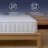 The White Stone Fire Retardant Memory Foam Mattress Height 20 Cm | | Hypoallergenic and Antibacterial Cover