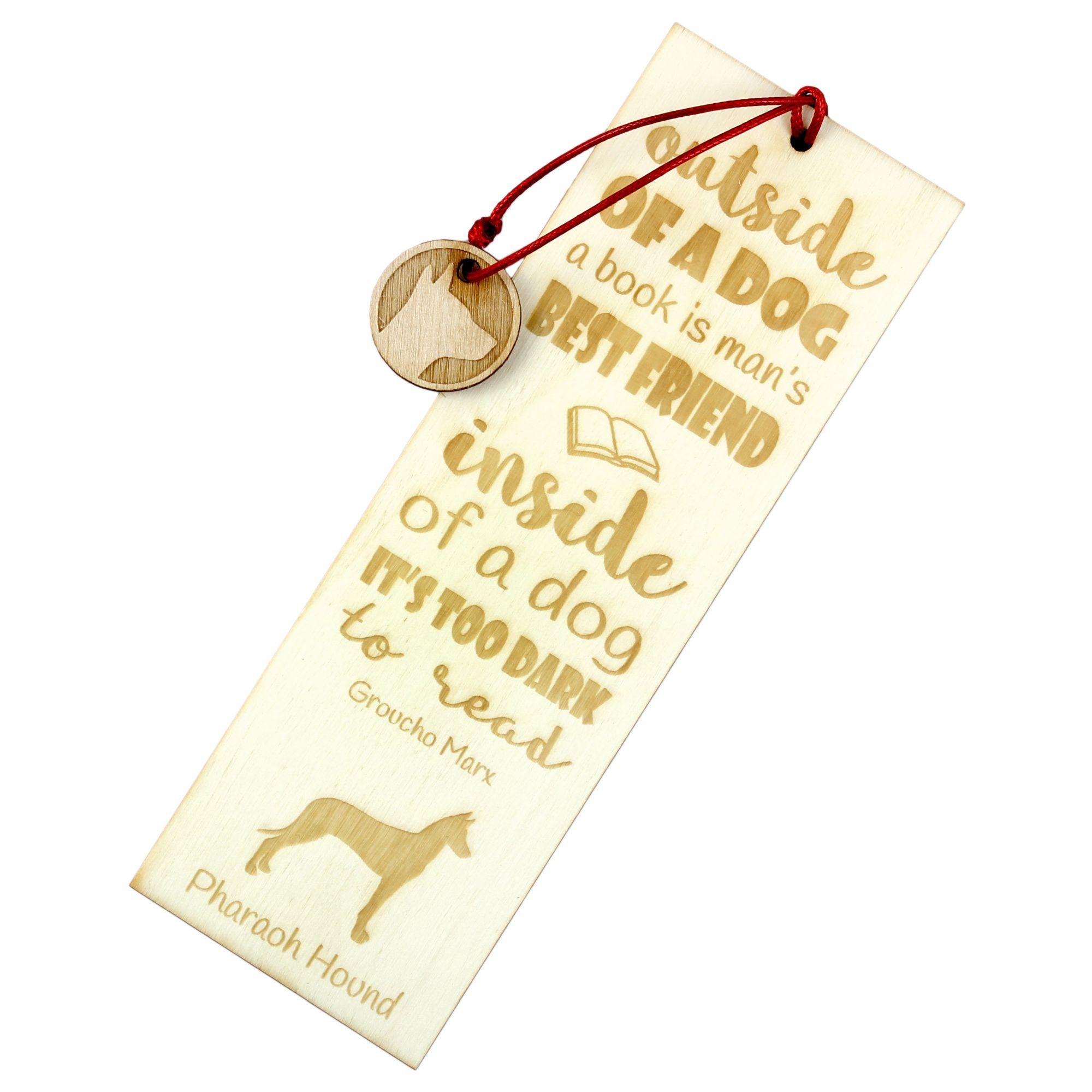 

Pharaoh Hound, Kelb tal-Fenek - dog bookmark, personalized bookmark, gift for bookworm from Art-Dog brand