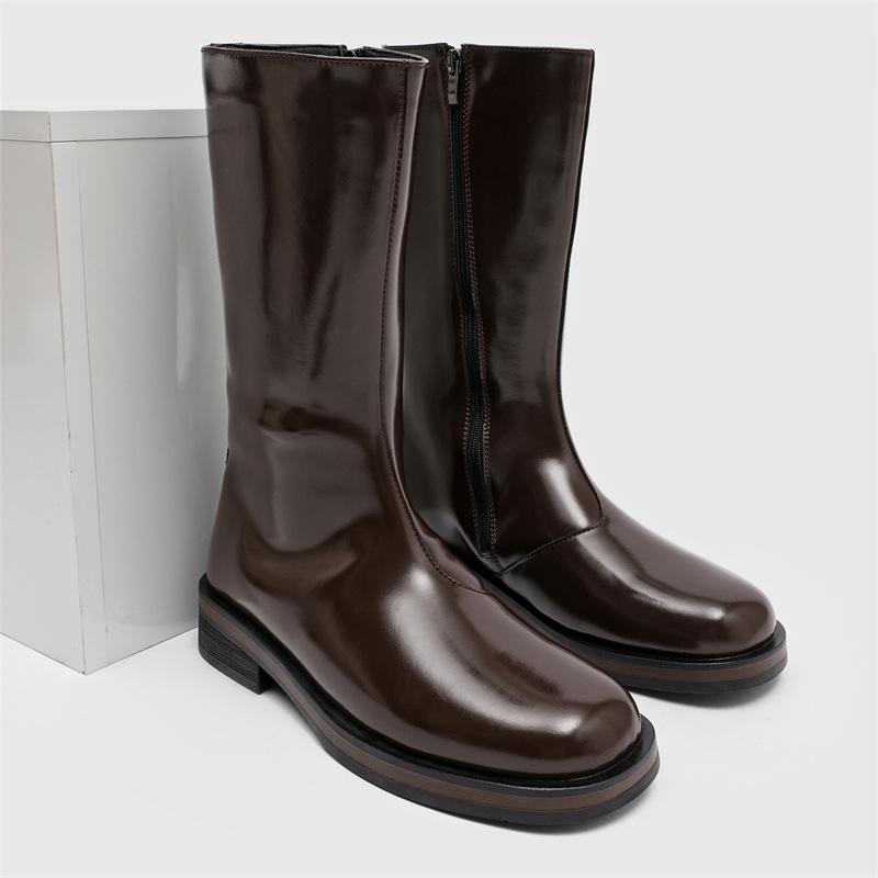 2025 New Men's Retro Casual High-top Thick-soled Versatile Thick-soled Heightening Martin Boots 57012-Q