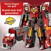 Official Shining Warrior 3 Season 3 Fully Equipped Red Soul King Combined and Transformed Robot Action Figure