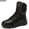 New Waterproof Military Boots Tactical Boots Breathable High School Boots Outdoor Men's Steel Head Shoes