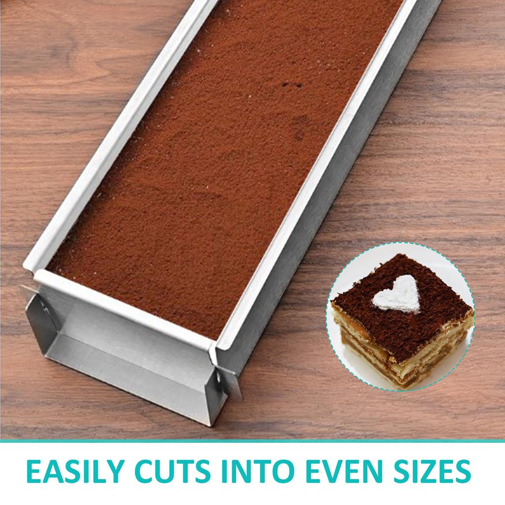 Tiramisu-Form aus Edelstahl mit abnehmbarem Boden, praktische Brotformen, Mousse-Kuchenform für Liebhaber des Heimbackens