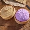 Colorful Dumpling Squishes Stress Balls Fidget Sensory Toys Simulation Food Squishies Bun With Steamer Squeeze Dough Ball Gifts