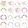 Creative Letter Bead Bracelet With/without Pendant Detail, Acrylic Design Wristlet For Teens Daily Accessories