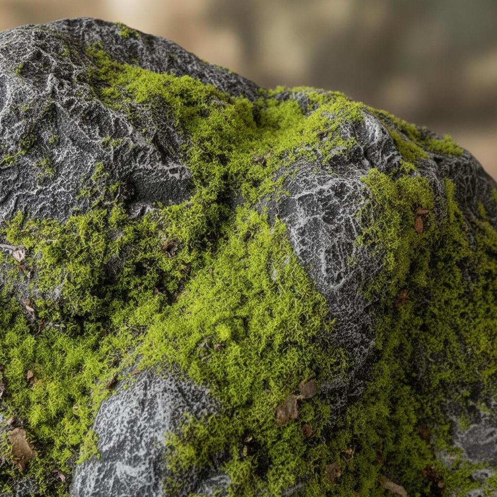 Artificial Lichen Stones Lifelike Rocks Natural