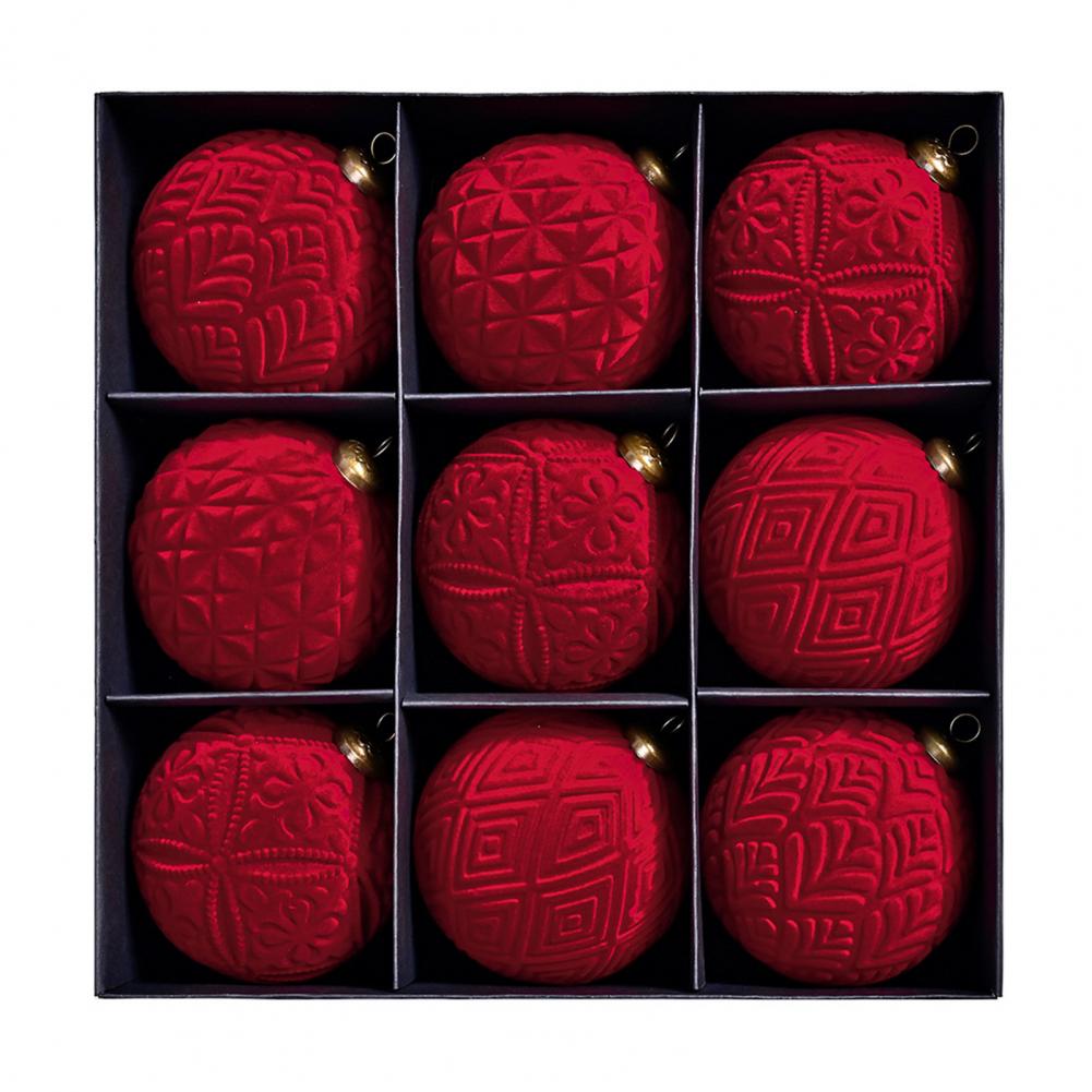 

Holiday Season Decorations Elegant Velvet Christmas Ball Ornaments for Winter Holiday Decor Shatterproof for Home for Family