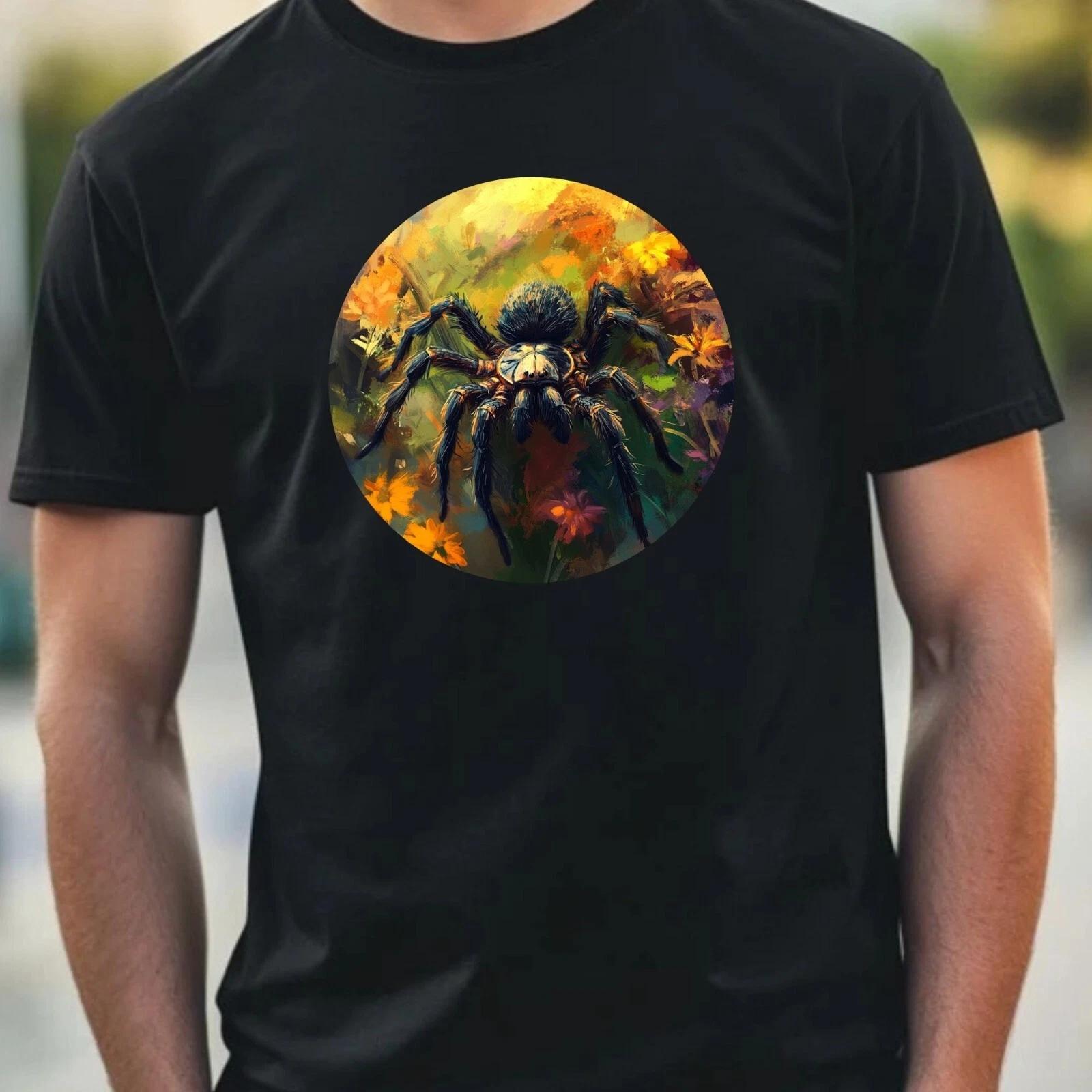 T-Shirt Herren Tarantel Portrait Motiv Baumwolle Größe XS bis 5XL S